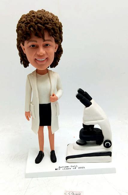 Custom Scientist Bobblehead With Microscope C5949 8118