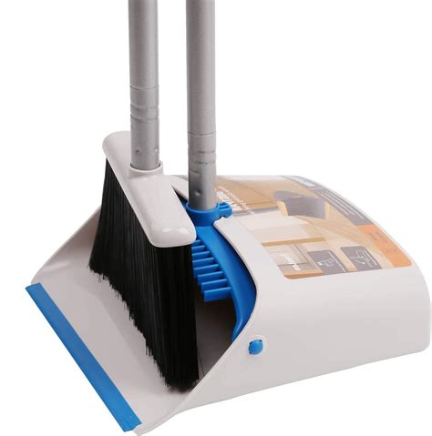 Buy Treelen Long Handle Broom And Dustpan Setupright Dust Pan Combo