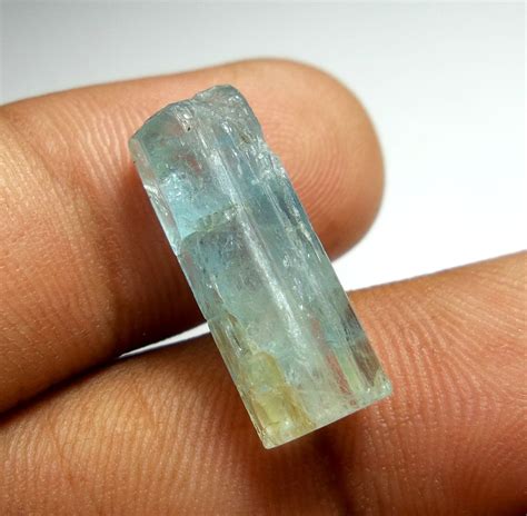205x8 Mm Raw Aquamarine Crystal March Birthstone Healing Etsy