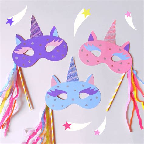 How To Make A Magical Unicorn Mask Paperchase Blog Unicorn Mask