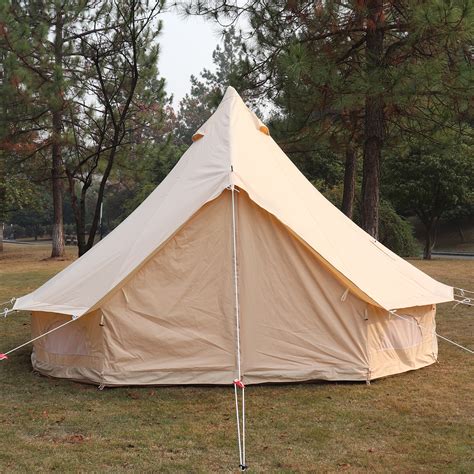Vevor Glamping Bell Tent 3m 4m 5m 6m Cotton Canvas Waterproof Outdoor