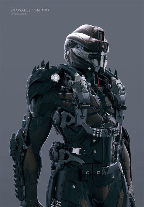 Exoskeleton Mk1 Christophe Lacaux Armor Concept Sci Fi Armor