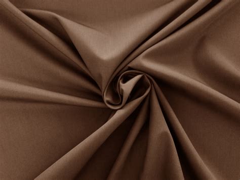 Poly Cotton Broadcloth In Brown Bandj Fabrics