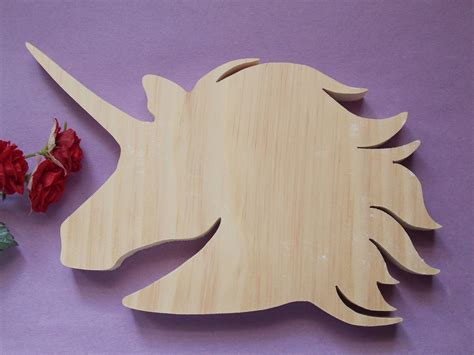 Unicorn Unfinished Diy Wood Decoration Scroll Saw Patterns Free