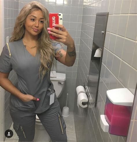 Pin By Suggaamomma On Jobs Nurse Outfit Scrubs Beautiful Nurse Hot Nurse