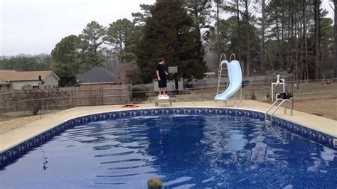 Jumping In The Freezing Cold Pool Youtube