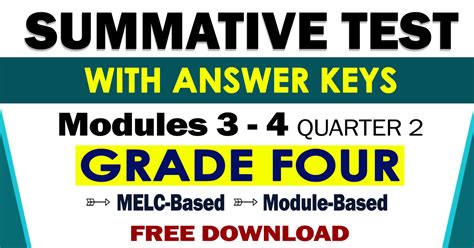 Grade 4 Summative Test No 1 Quarter 2 Module 1 2 Guro Tayo Cuitan