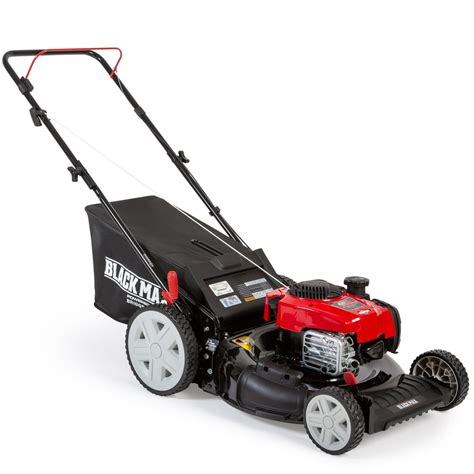 Black Max 21 Inch 150cc Gas Push Mower With Mow N Stow
