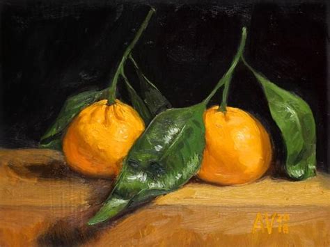 Be My Clementine Original Still Life Oil Painting By Aleksey Vaynshteyn
