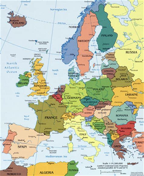 United kingdom is one of nearly 200 countries illustrated on our blue ocean laminated map of the world. Map of Europe, European Maps, Countries, Landfo...