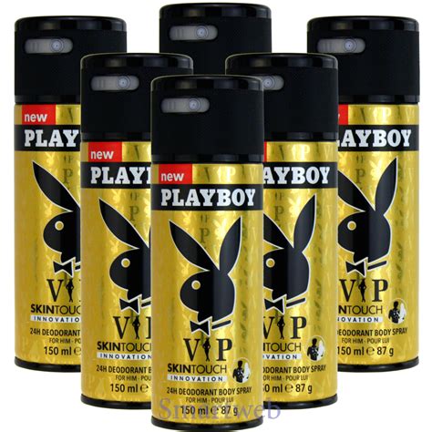 6 X 150ml Playboy Vip Deo Deodorant Parfüm Bodyspray Body Spray Ebay