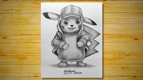 How To Draw Pikachu Graphite Pencil ️ Drawing Timelapse Easy
