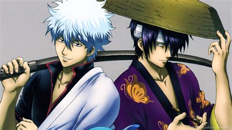 Download Shinsuke Takasugi Gintoki Sakata Gintama Hd Wallpapers