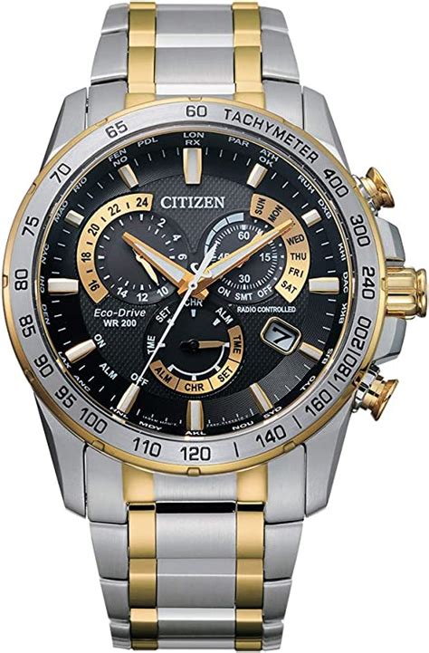 Citizen Eco Drive Perpetual Chrono A T Mens Stainless Steel Watch