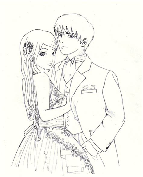 Cute Anime Couple Holding Hands Drawing Clip Art Library