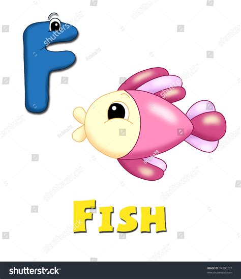 Alphabet Fish Stock Illustration 74200207 Shutterstock
