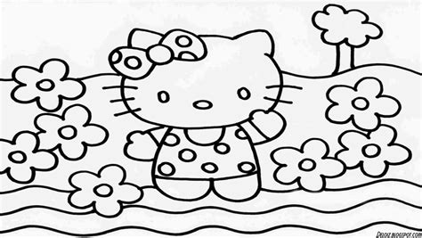 Gambar Hello Kitty Untuk Diwarnai Terbaru Deloiz Wallpaper