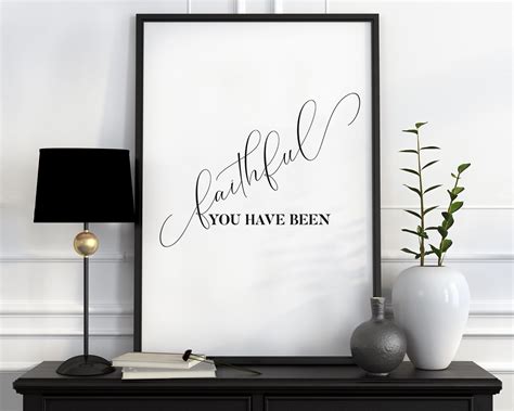Faithful You Have Been Wall Art Scripture Printable Dorm | Etsy | Scripture printables, Dorm ...