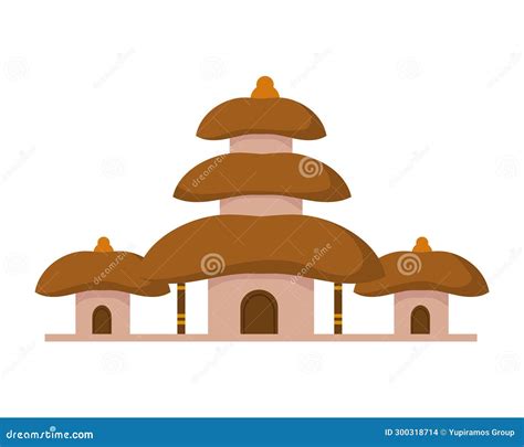 Luhur Uluwatu Indonesia Temple Stock Illustration Illustration Of