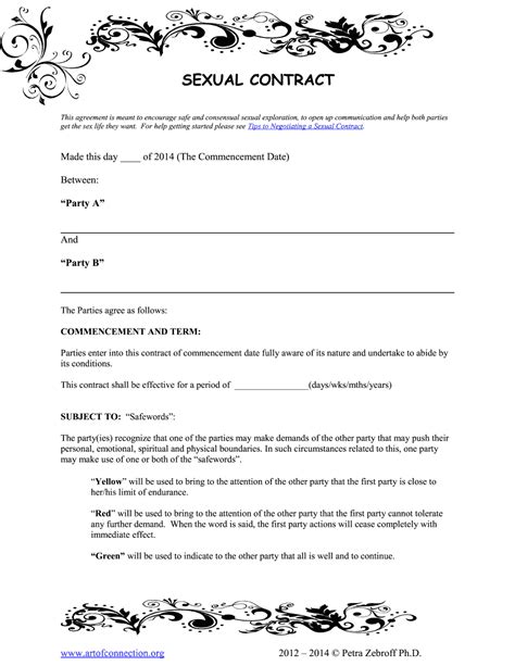 50 Shades Of Grey Contract Sex Contract Fill And Edit Printable Pdf Forms Online