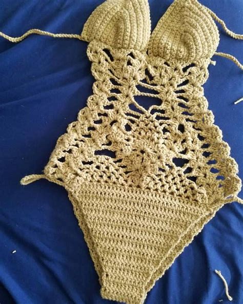 one piece hand made crochet monokini feel beautiful with this handmade just for you piece