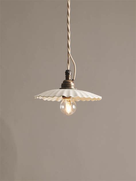 Small Narrow Pleat | deVOL Kitchens in 2020 | Porcelain pendant light, Devol kitchens, Devol
