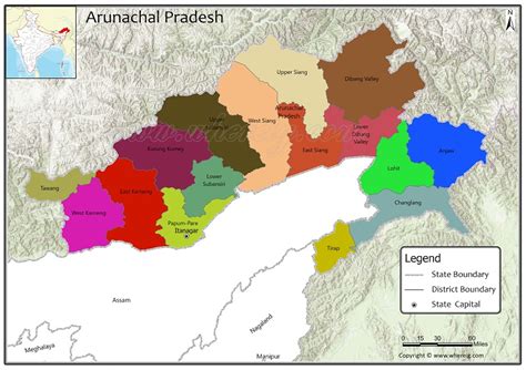 Arunachal Pradesh District Map 2024 Calendar 2024