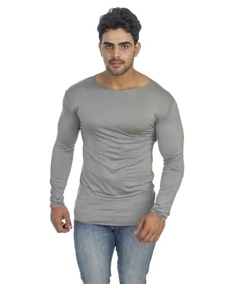 Basics Cotton Spandex Round Neck Full Sleeves Mens T Shirt Buy