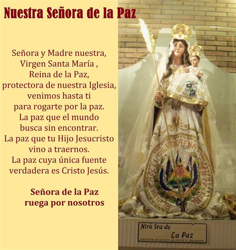 El Rincón De Las Melli Oración A Nuestra Señora De La Paz