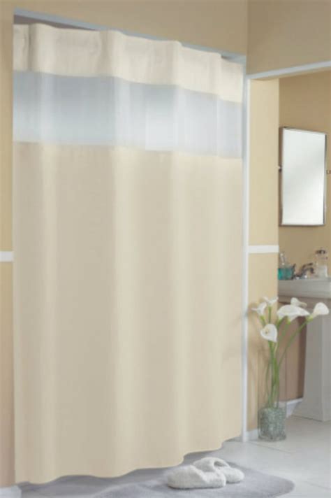 Pique Waffle Hookless Shower Curtain With Snap In Liner Hotelstoyou