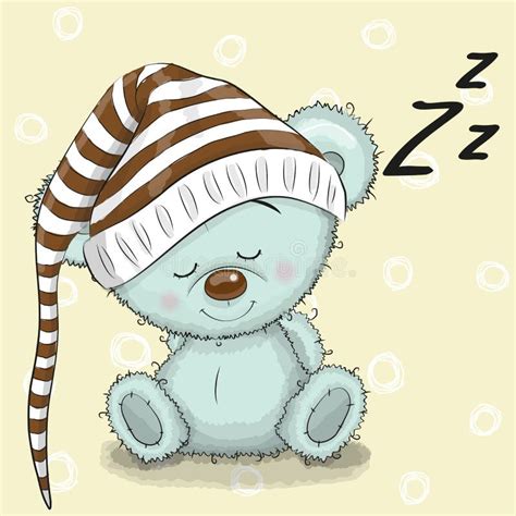 Cute Sleeping Bear Stock Vector Illustration Of Childbirth 72256679