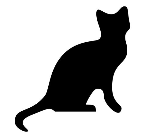 Onlinelabels Clip Art Cat Silhouette