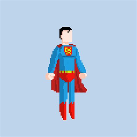 The Many Lives Of Superman Pixel Art Dccomics