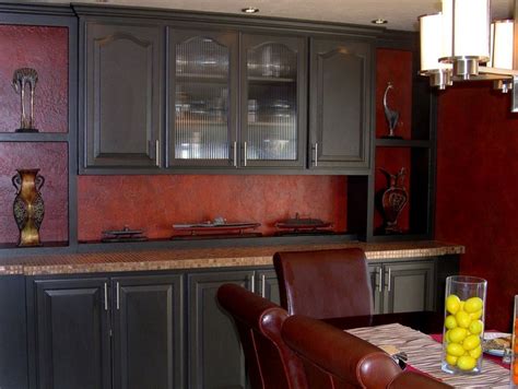 Burnt Red Kitchen Cabinets Etexlasto Kitchen Ideas