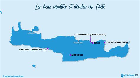 Top Des Plus Belles Plages De Crete Carte De Localisation Images