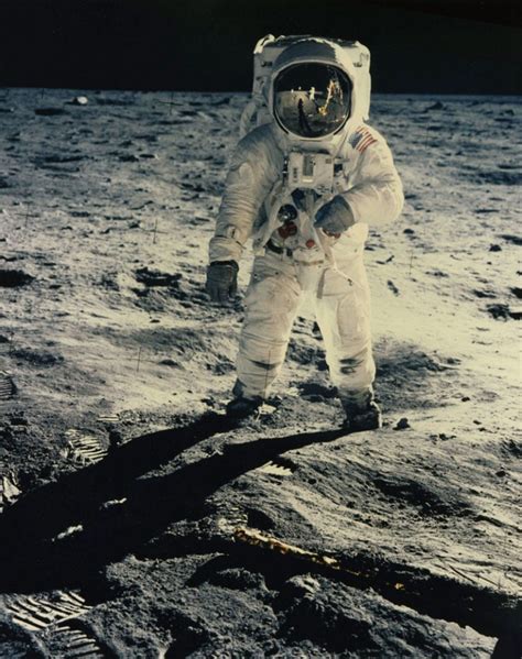 Buzz Aldrin Par Neil Armstrong Photo De L Homme Sur La Lune