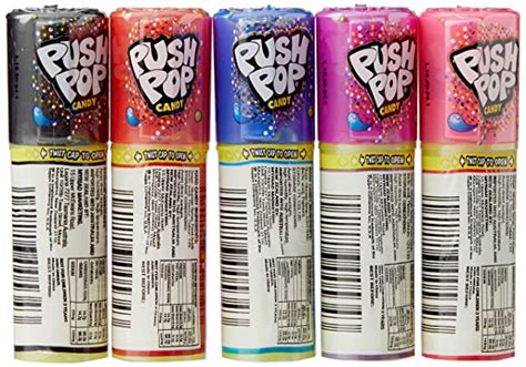 Topps Push Pop Candy 24 X 15 Grams Tasty Delightz