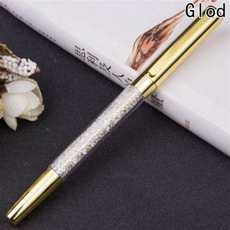 Luxury Metal Crystal Ball Pen Set Stationery Refill 05mm Signature