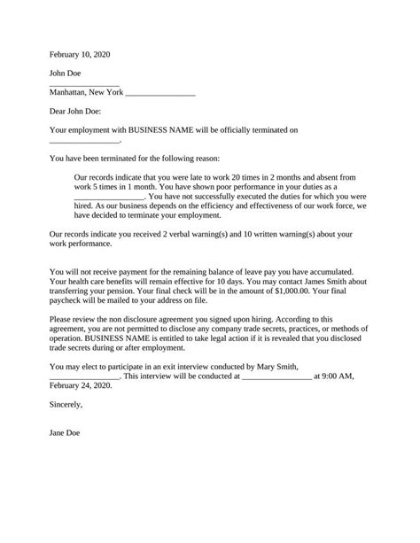 Termination Letter Attorney Docs