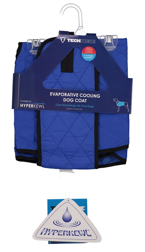 Hyperkewl Plus Evaporative Cooling Dog Coat Colour Blue S