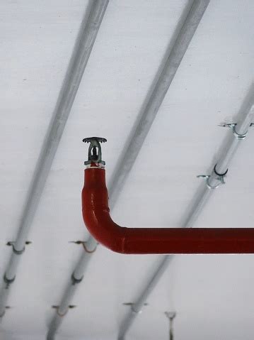 A fire sprinkler system is an active fire protection method, consisting of a water supply system, providing adequate pressure and flowrate to a water distribution piping system, onto which fire sprinklers are connected. Automatic Fire Ceiling Sprinkler In Red Water Pipe System ...