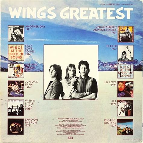 Wings 1978 Wings Greatest Виниловая пластинка в интернет магазине Av