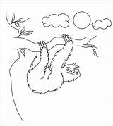 Sloths Leniwiec Coloringbay Kolorowanka Drzewie Momjunction Druku Filho Rinoceronte Wydrukuj Malowankę sketch template