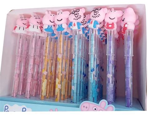 Black Plastic Peppa Pig Pencil Set For Writing Packaging Size 48