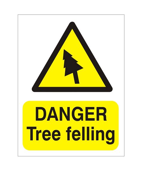 Danger Tree Felling Sign Adva