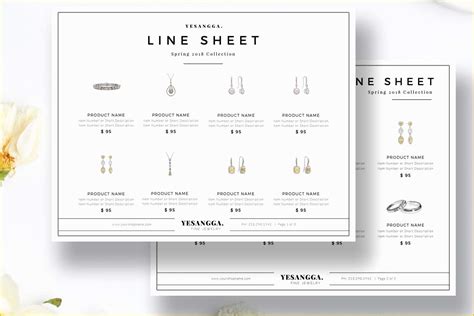 Line Sheet Template Free Download