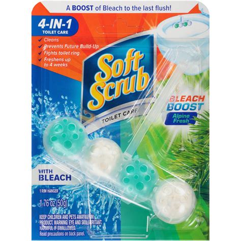 soft scrub 4 in 1 rim hanger toilet bowl cleaner alpine fresh with