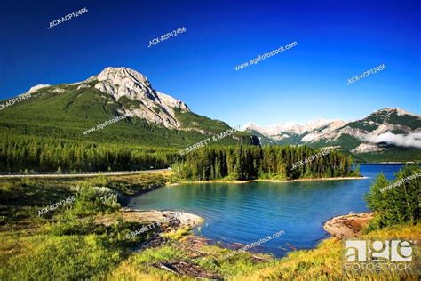 Barrier Lake Kananaskis Provincial Park Alberta Canada Stock Photo