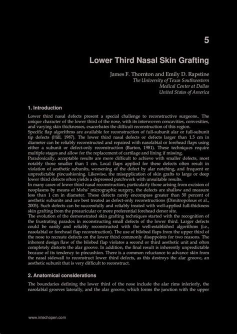 Pdf Lower Third Nasal Skin Grafting Intechopen · 2018 9 25