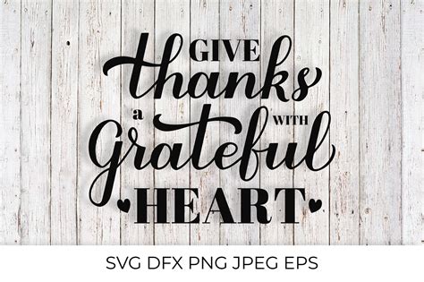 Give Thanks With A Grateful Heart Thanksgiving Quote By Labelezoka Thehungryjpeg